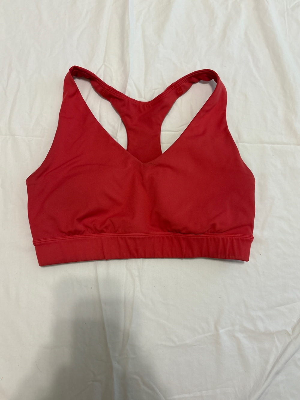 Women's coral sports bra